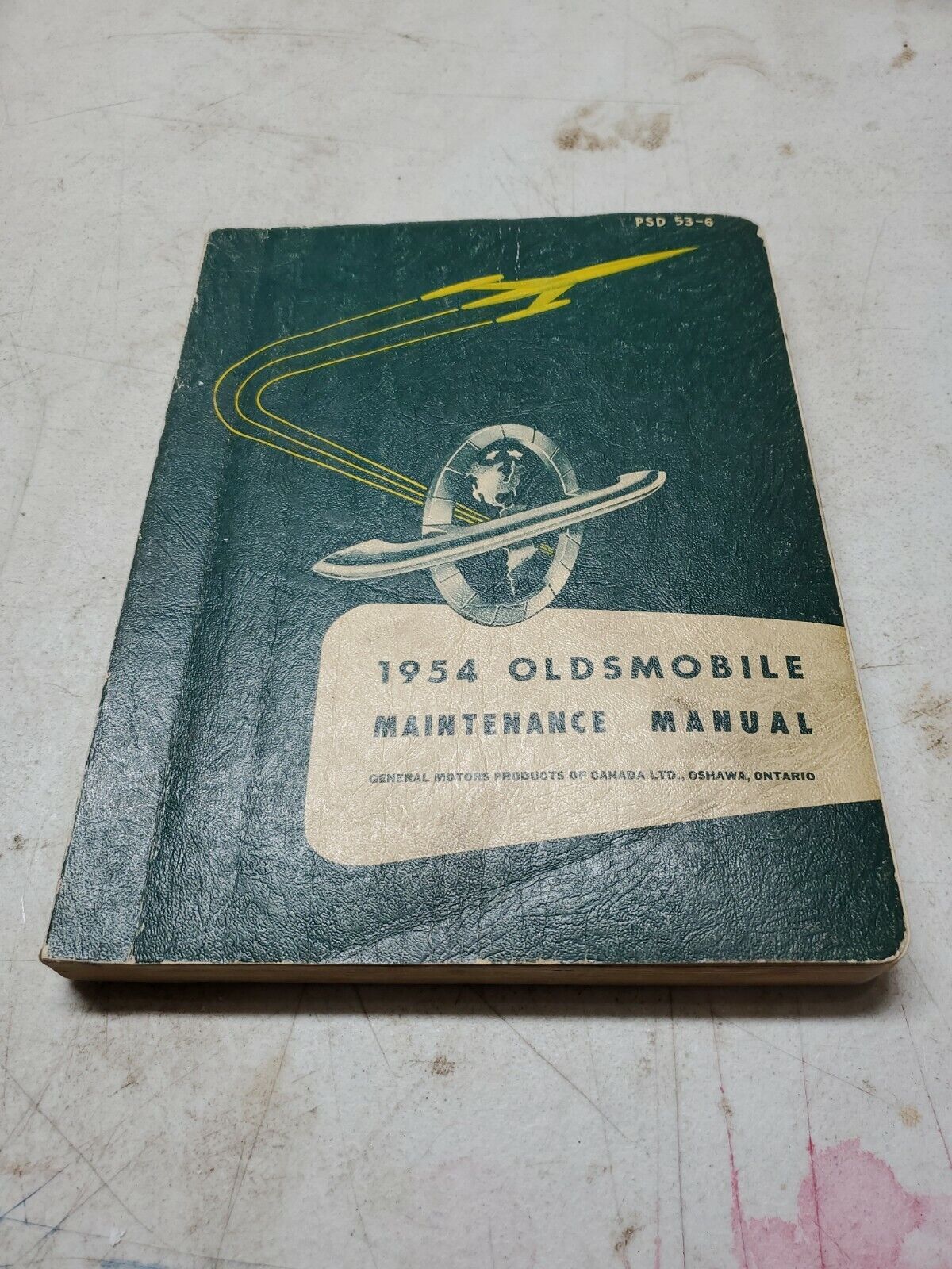 1954 Oldsmobile Maintenance Manual PSD 53-6 Vintage General Motors