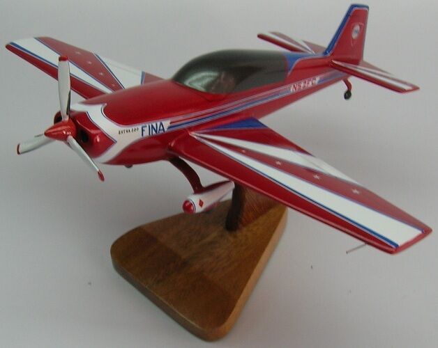 Extra Flugzeugbau EA-300-L Airplane Desktop Mahogany Kiln Dry Wood Model Regular