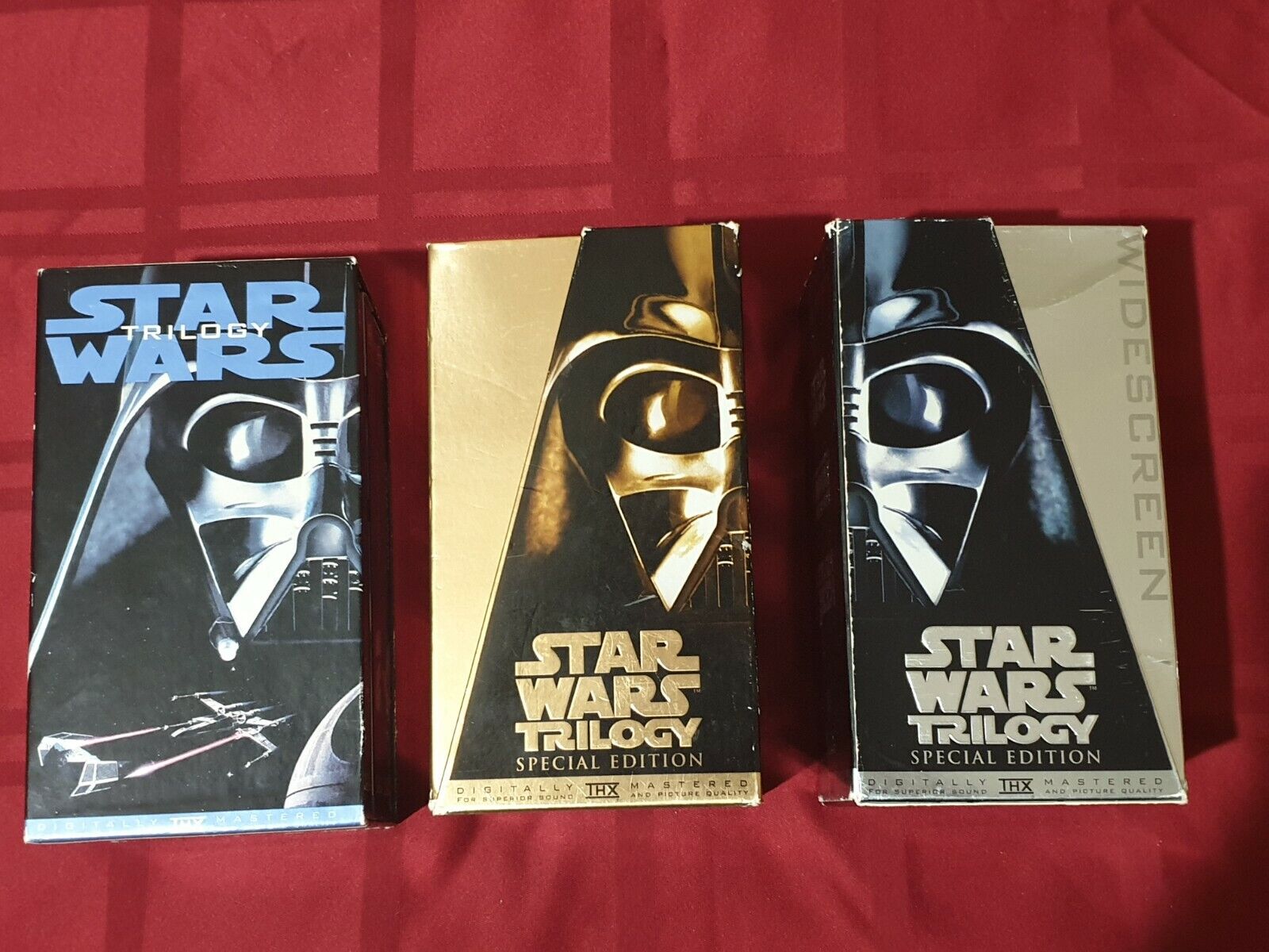 STAR WARS TRILOGY 1995, 1997 Gold & 1997 Silver Widescreen Special Edition