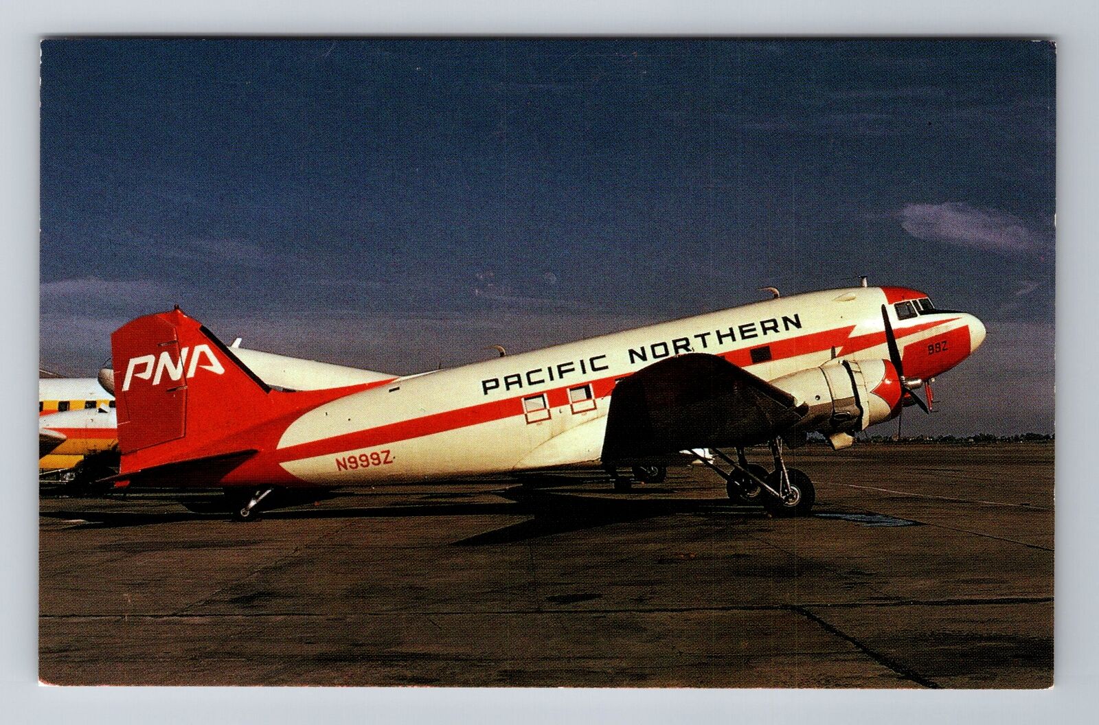 Pacific Northern Air DC-3, Plane, Transportation Antique Vintage Postcard