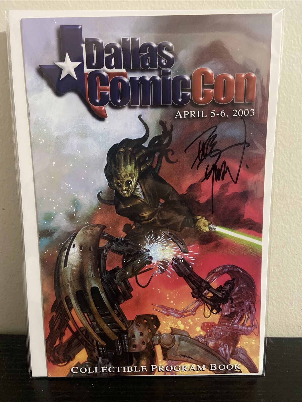 Dallas Comicon Program Book (2003) - Signed  Star Wars Cover Art RARE HTF 