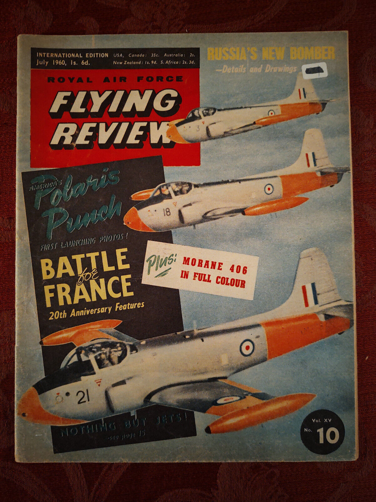 RAF Flying Review Magazine July 1960 BAC Hunting Jet Provost 
