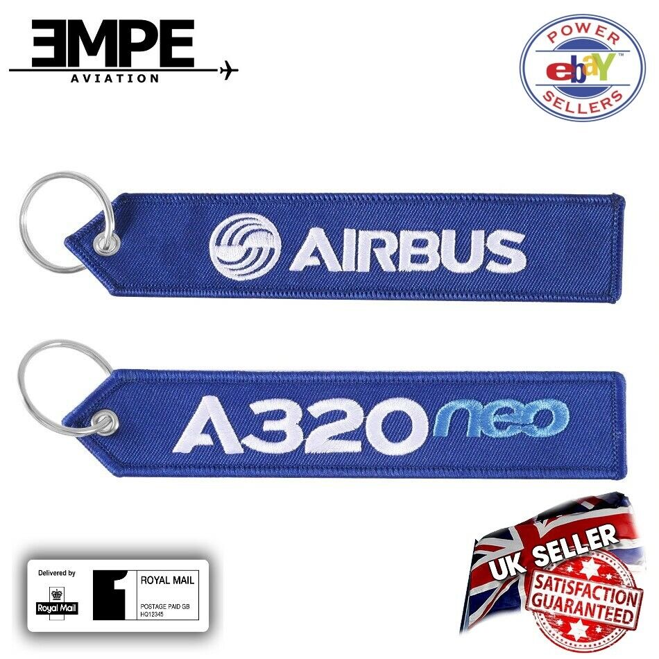 AIRBUS A320 neo keyring pilot tag bag label key ring flight cabin crew keychain