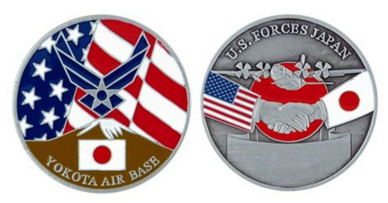 AIR FORCE U.S. AIR FORCES YOKOTA  JAPAN AIR BASE CHALLENGE COIN