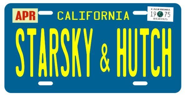 Starsky and Hutch 1975 California Metal License plate