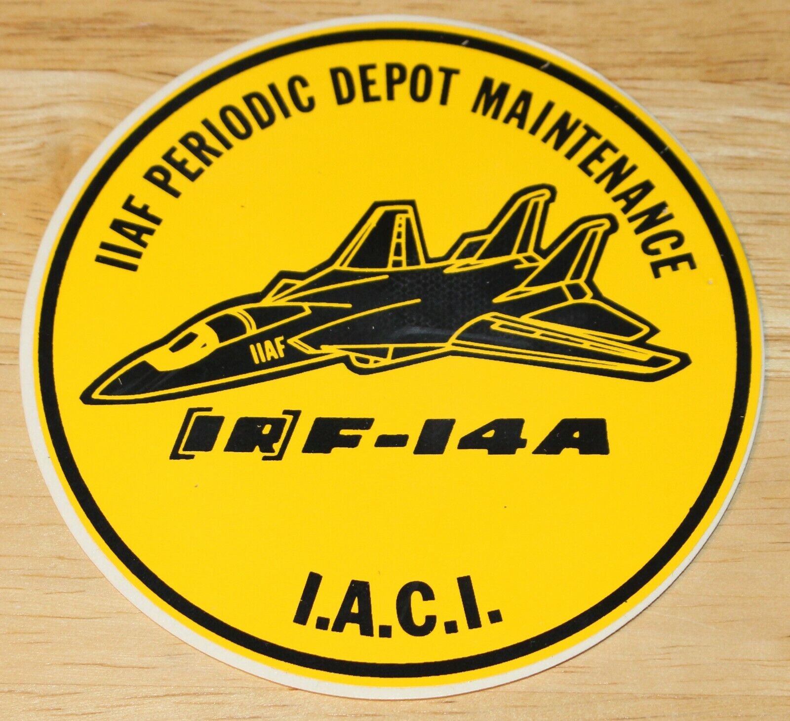 IIAF Imperial Iranian Air Force Grumman F-14A Tomcat Depot Maintenance Sticker