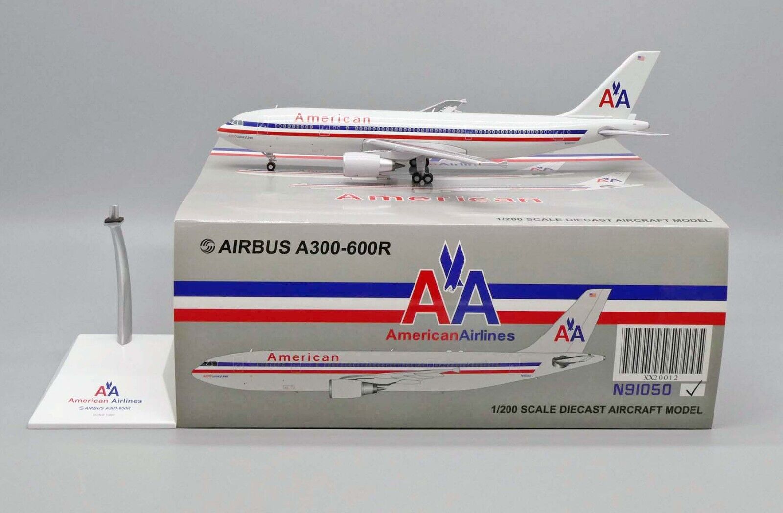 American Airlines A300-600R Reg: N91050 JC Wings Scale 1:200 Diecast XX20012 (E)