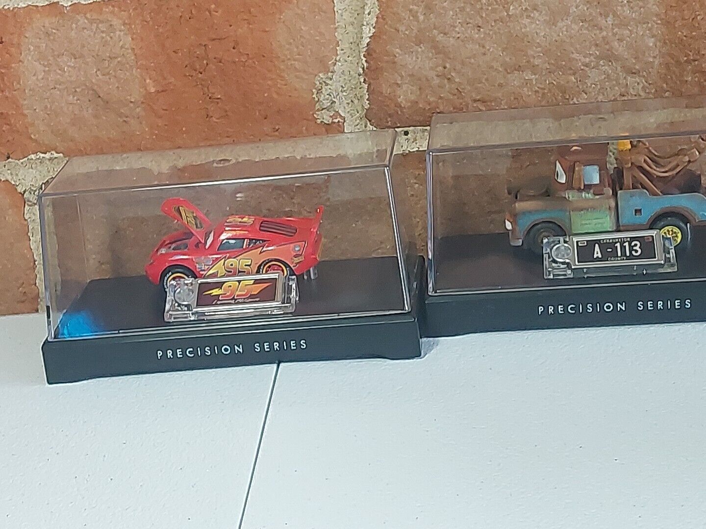 DISNEYS PIXAR RACE TEAM MATER AND SPEED MCQUEEN PRECISION SERIES  95 AND...