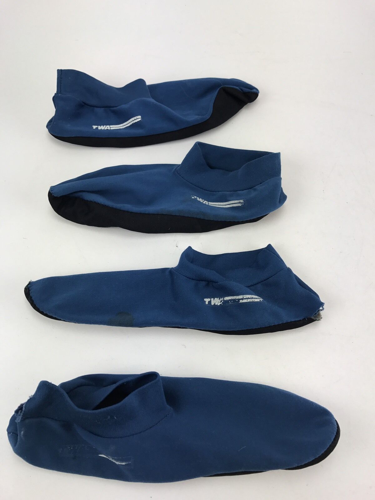 Vintage TWA Airlines First Class Booties Slipper Set Of 4 Fast 
