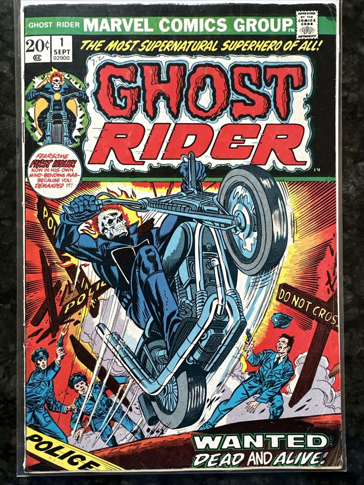 Ghost Rider #1 1973 Key Marvel Comic Book 1st Solo Series Featuring Ghost Rider