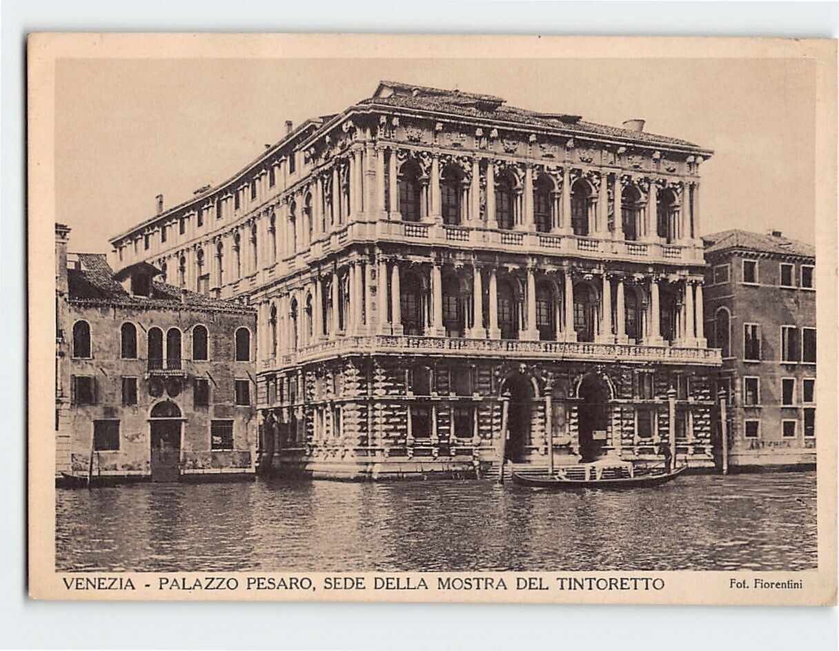 Postcard Palazzo Pesaro Sede Della Mostra del Tintoretto Venice Italy
