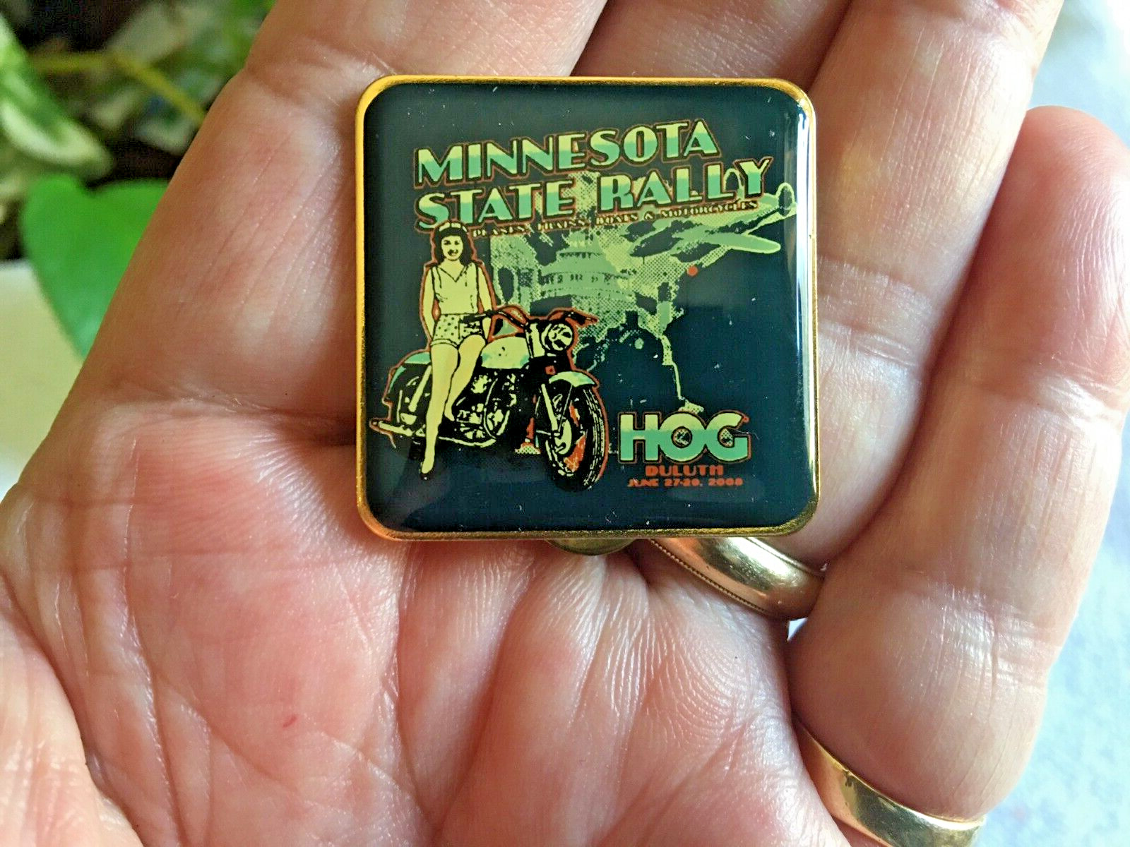 Harley Owners Group 2008 Minnesota State Rally Pin - NEW