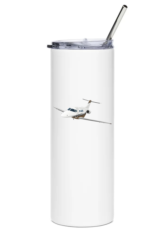 Beechcraft Premier 1 Stainless Steel Water Tumbler with straw - 20oz.