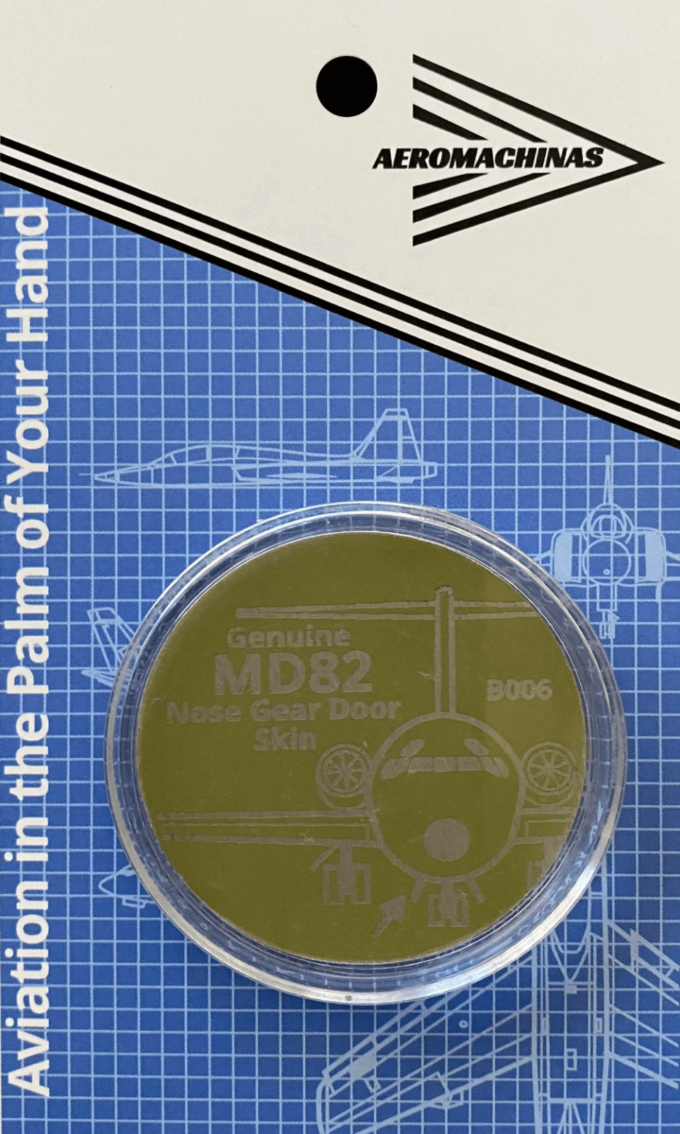 MD-82 Challenge Coin Real Airplane Skin Great Gift for Aviation Lovers