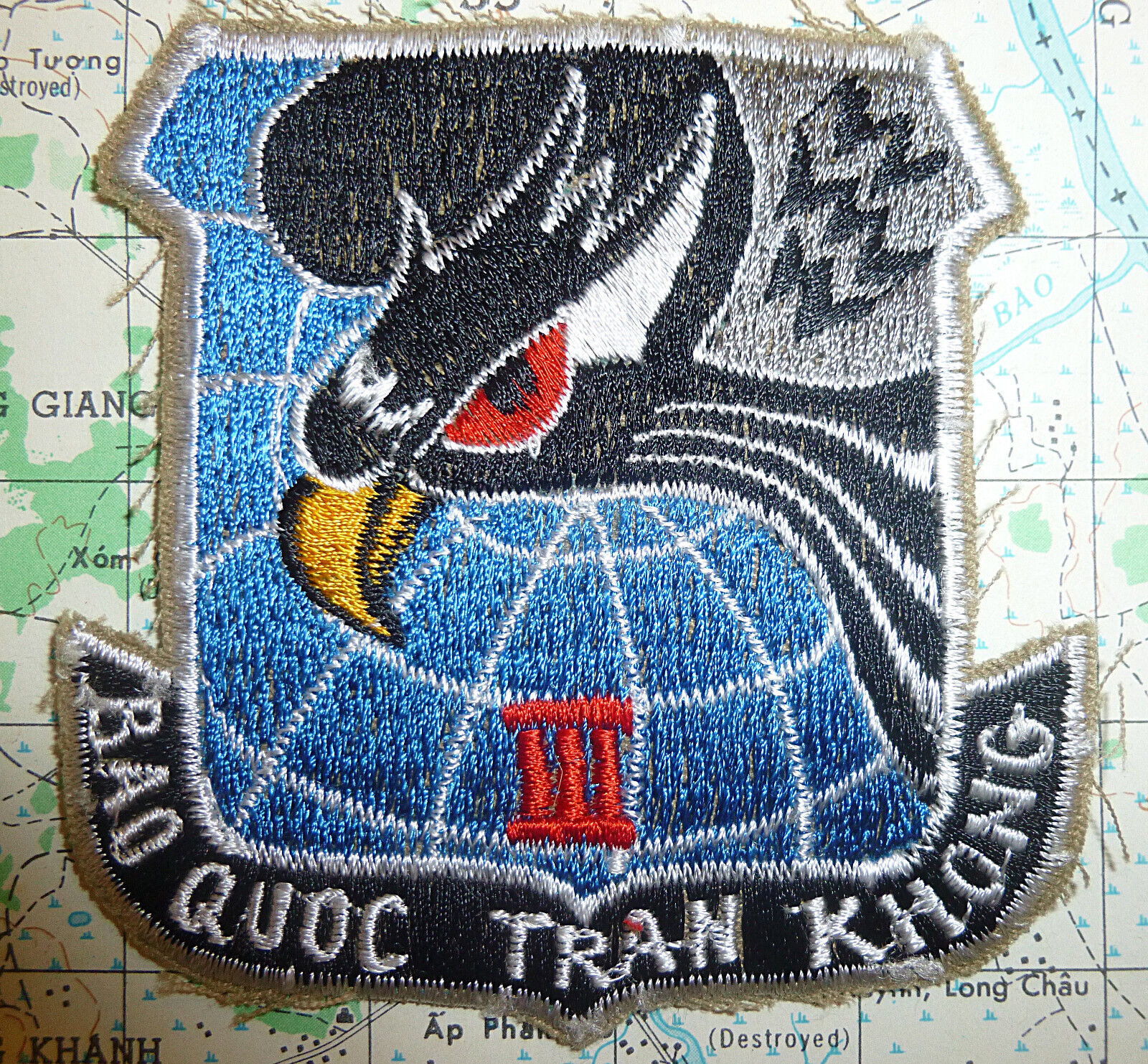 VNAF Patch - Air Wing / South Air Division 3 - BIEN HOA - Vietnam War - S.342