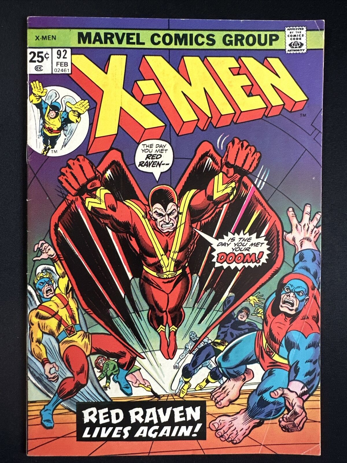 X-Men #92 Marvel Comics Bronze Age 1st Print Original Great Color 1974 VG/Fine