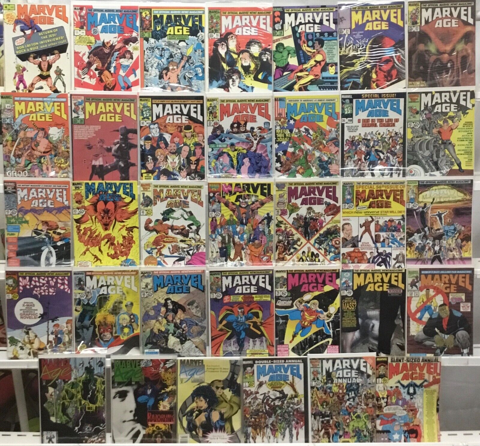 Marvel Comics - Marvel Age - Comic Book Lot of 34 Issues