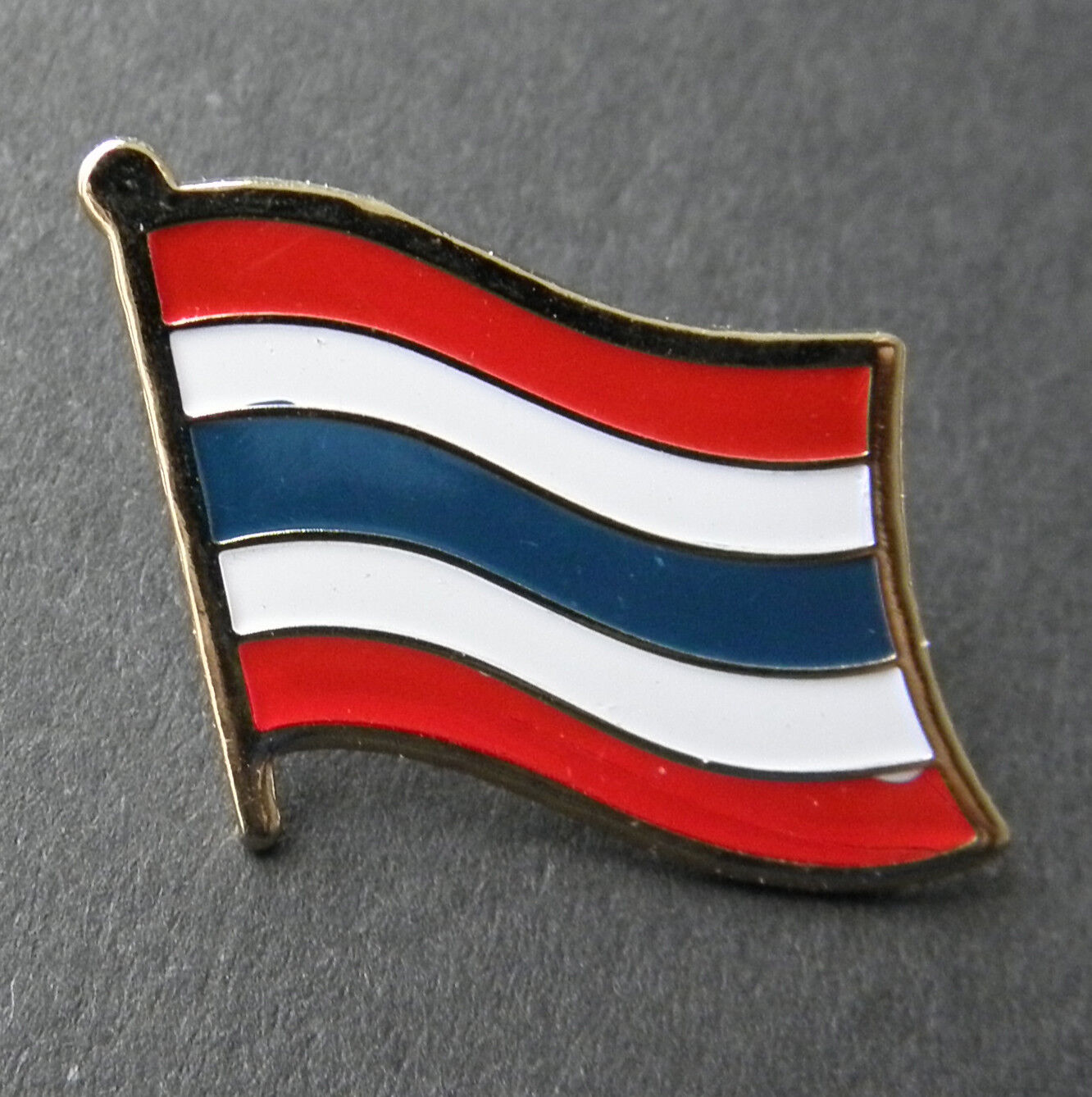 THAILAND THAI INTERNATIONAL COUNTRY FLAG LAPEL PIN BADGE 7/8 INCH