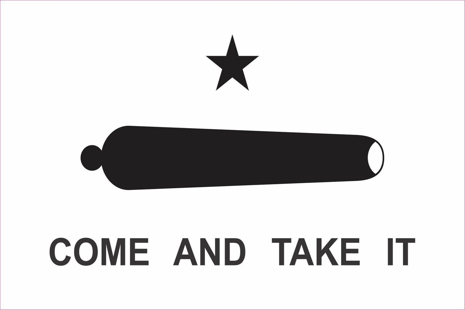 5in x 3in Come And Take It Sticker Vinyl Gonzales Battle Vehicle Flag Decal