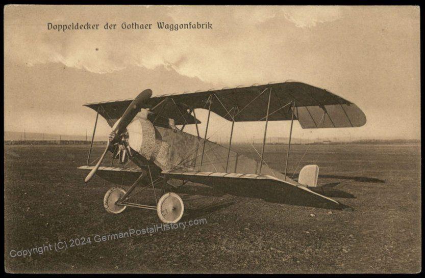 Germany Pioneer Flight Airplane Gothaer Waggonfabrik Doppeldecker 64432