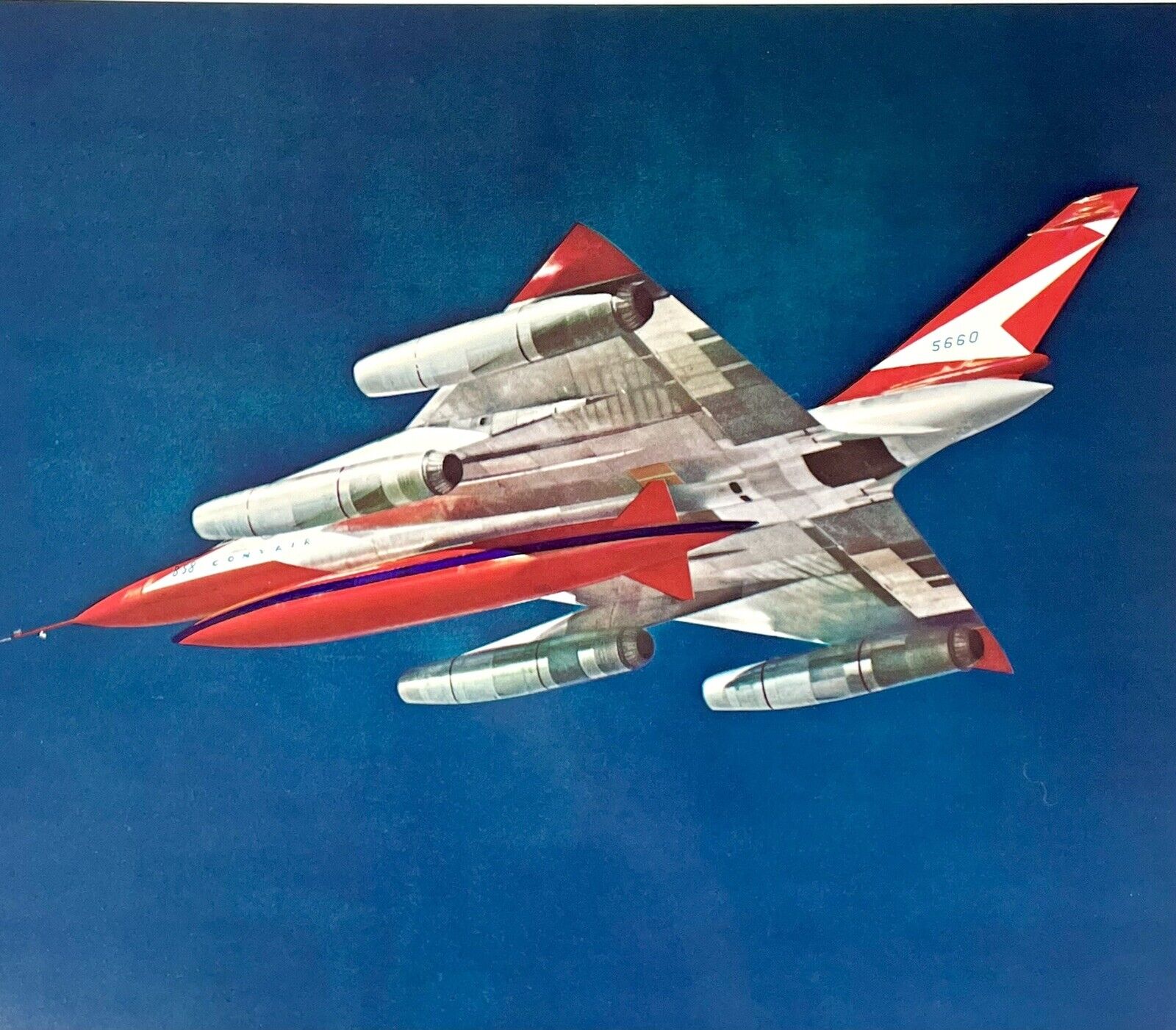RARE Convair B-58 Hustler USAF Supersonic Strategic Bomber Promo Poster 16\