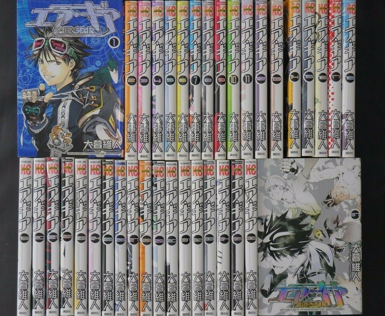 JAPAN Oh great manga LOT: Air Gear vol.1~37 Complete Set