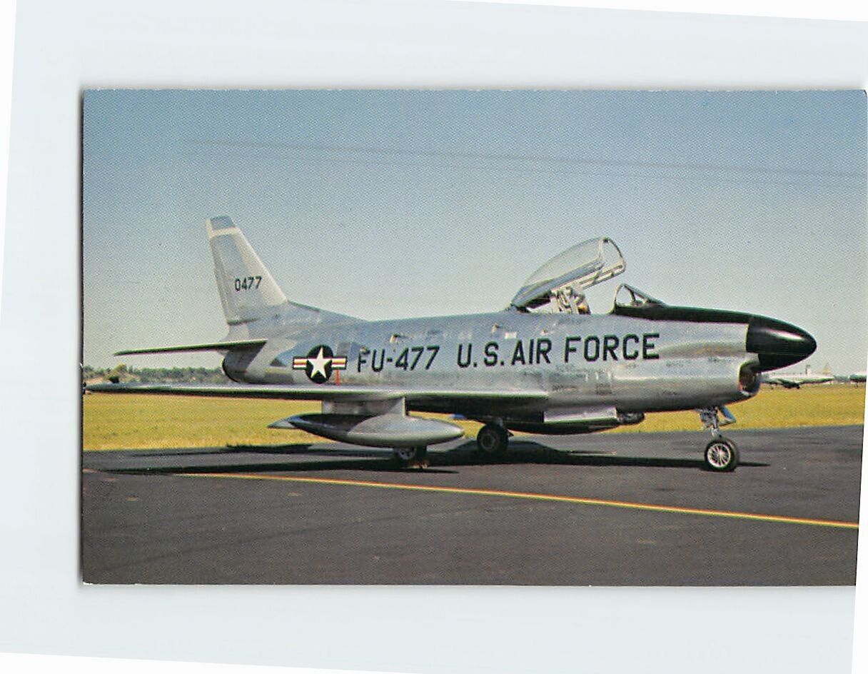 Postcard North American F-86D \