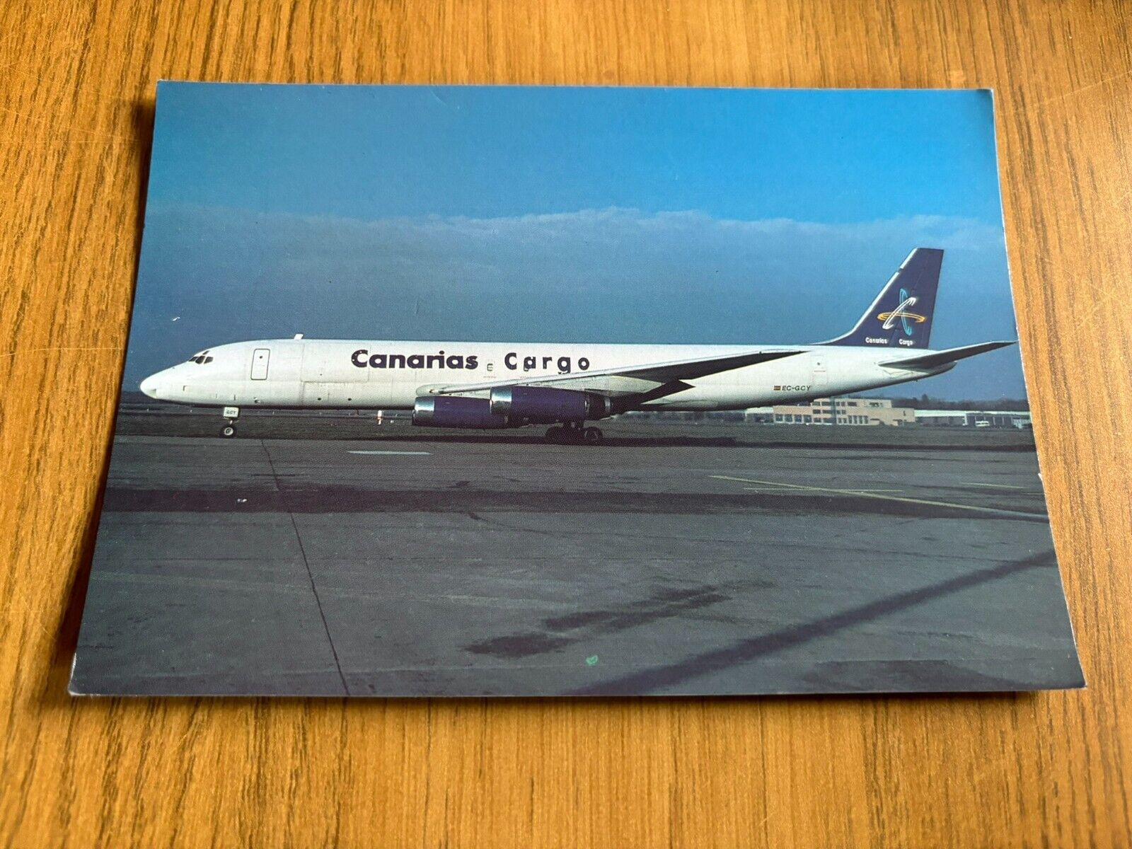 Canarias Cargo Douglas DC-8 aircraft postcard