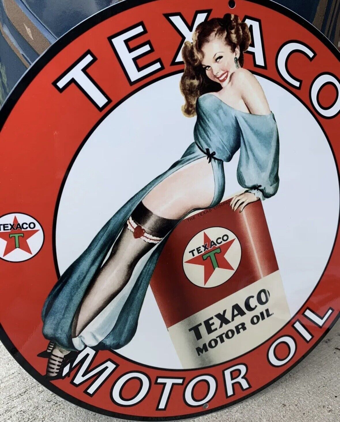 Top Quality Texas Texaco  Motor Oil vintage reproduction Garage Sign