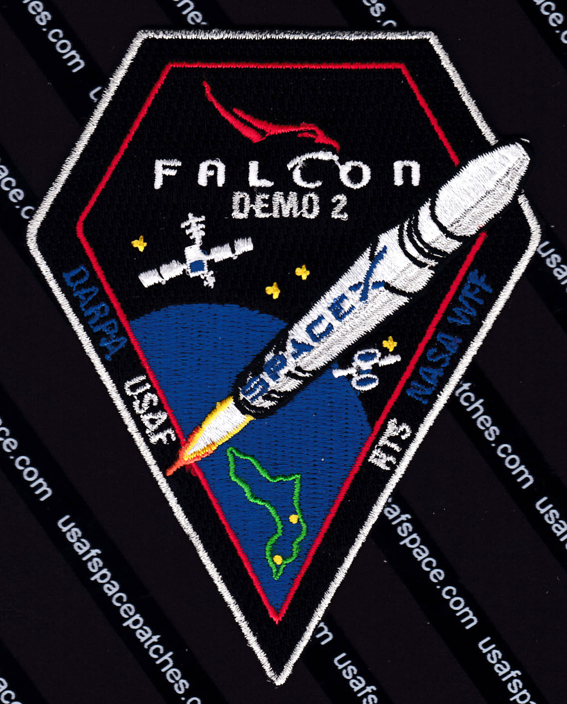 Authentic FALCON DEMO 2 SPACEX DARPA USAF RTR NASA ORIGINAL SPACE Mission PATCH