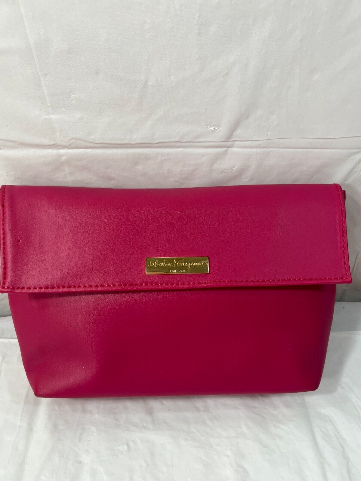 Salvatore Ferragamo Turkish Airlines Business Class Toiletry Amenity Bag pink
