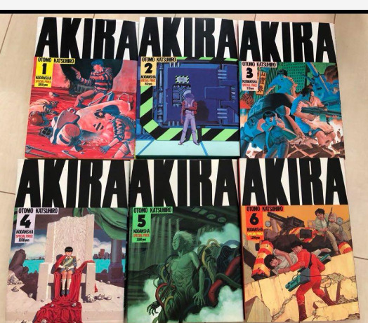 AKIRA Original Japanese Comics Complete Vol.1-6 Full set Used Manga Tokyo JAPAN
