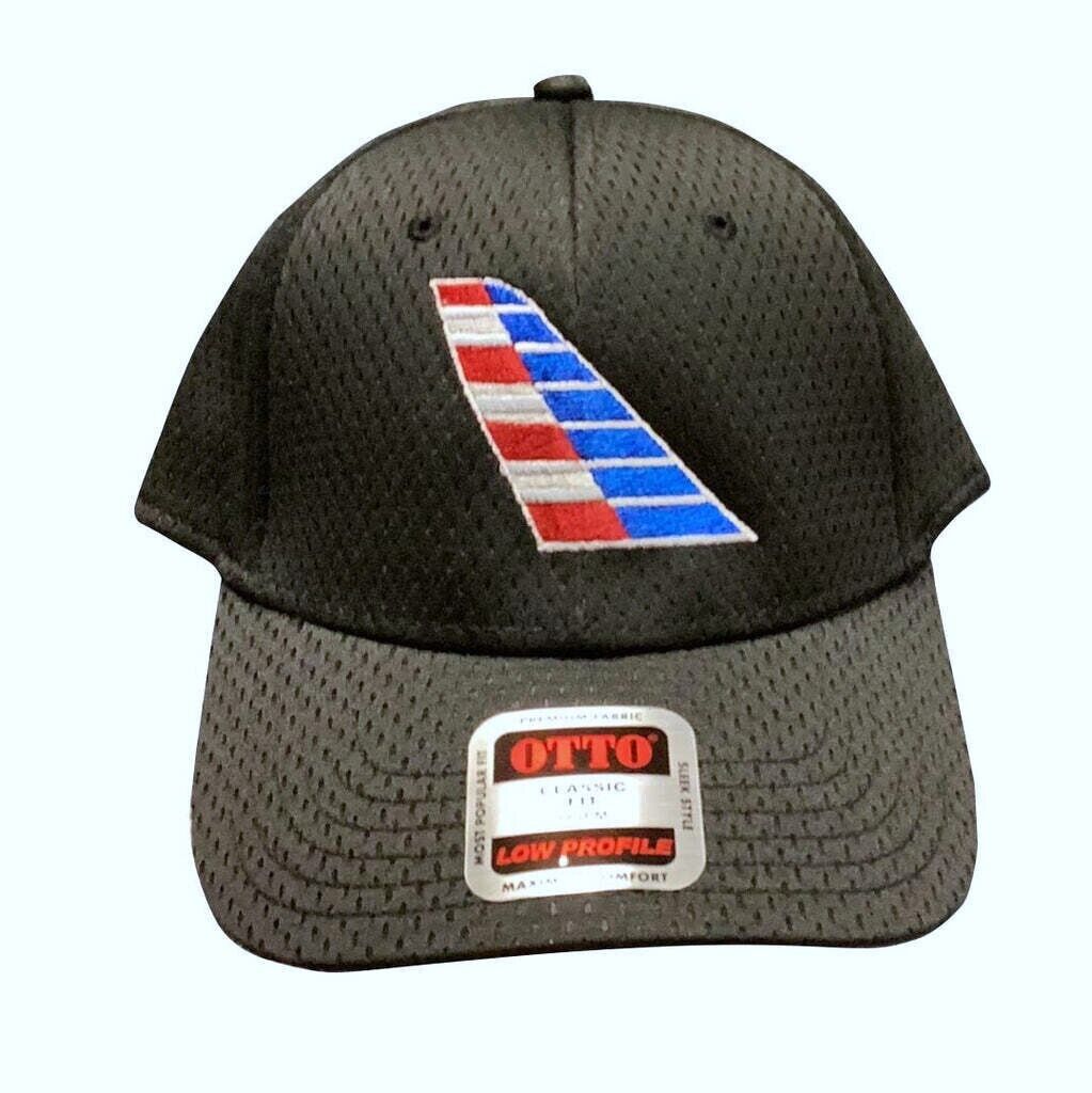 American Airlines 2013's Tail Logo Otto Adjustable Black Mesh Baseball Cap Hat