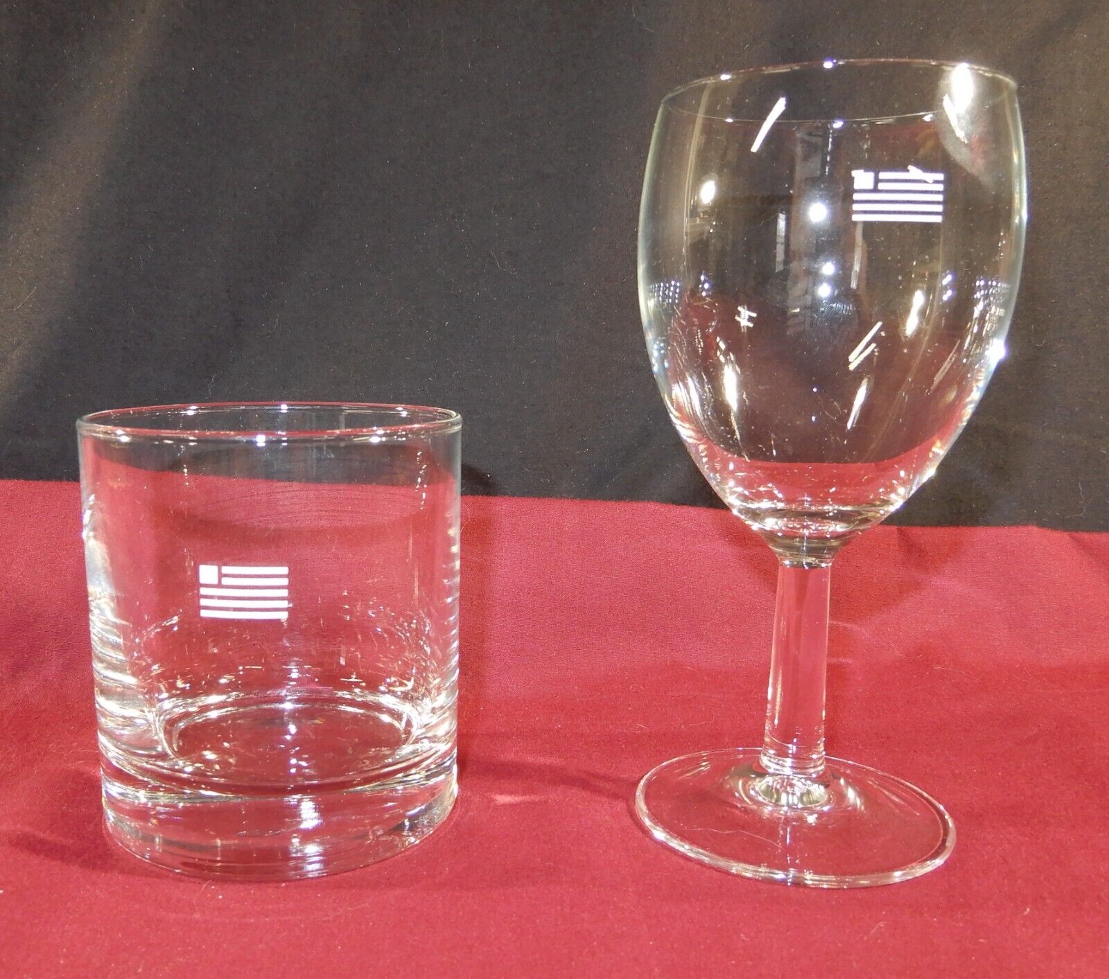 2 Business Class Glasses from US Airways (Envoy Class)