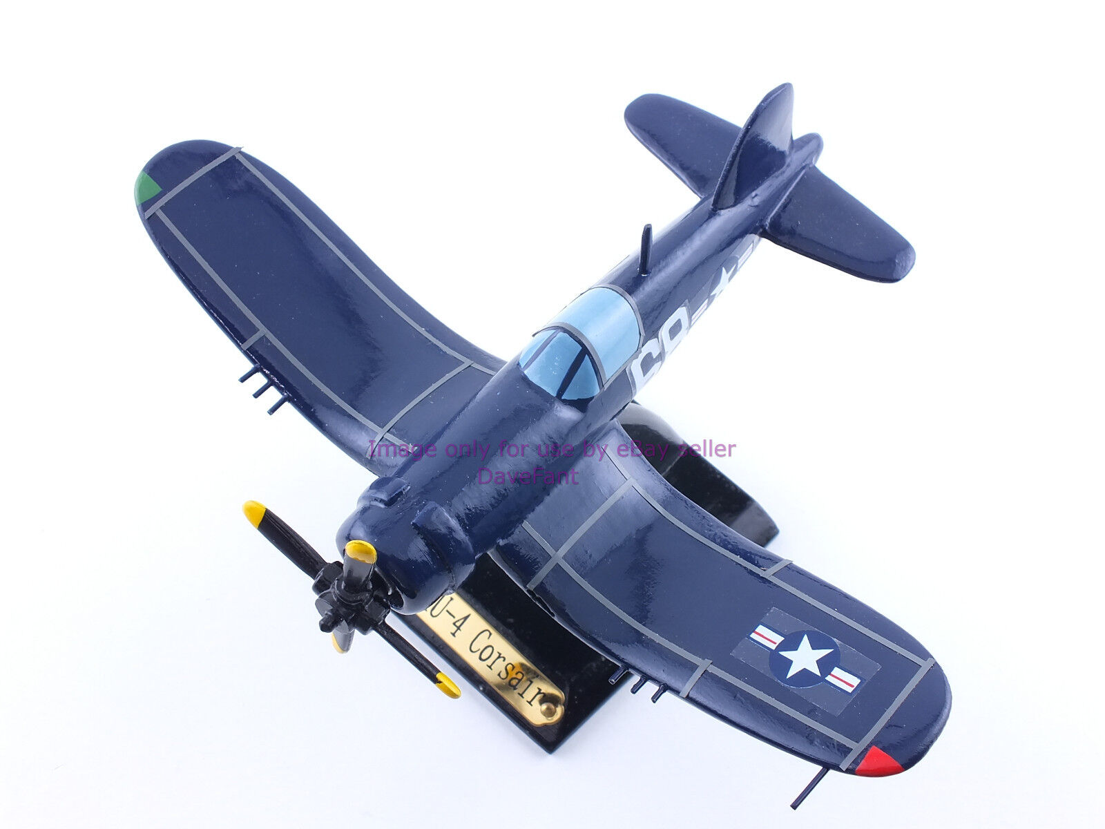 F4U-4 Corsair Airplane Wood Display Model - New 