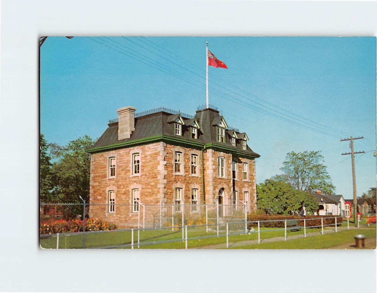 Postcard Canadian Lock Administration Building Sault Ste. Marie Canada