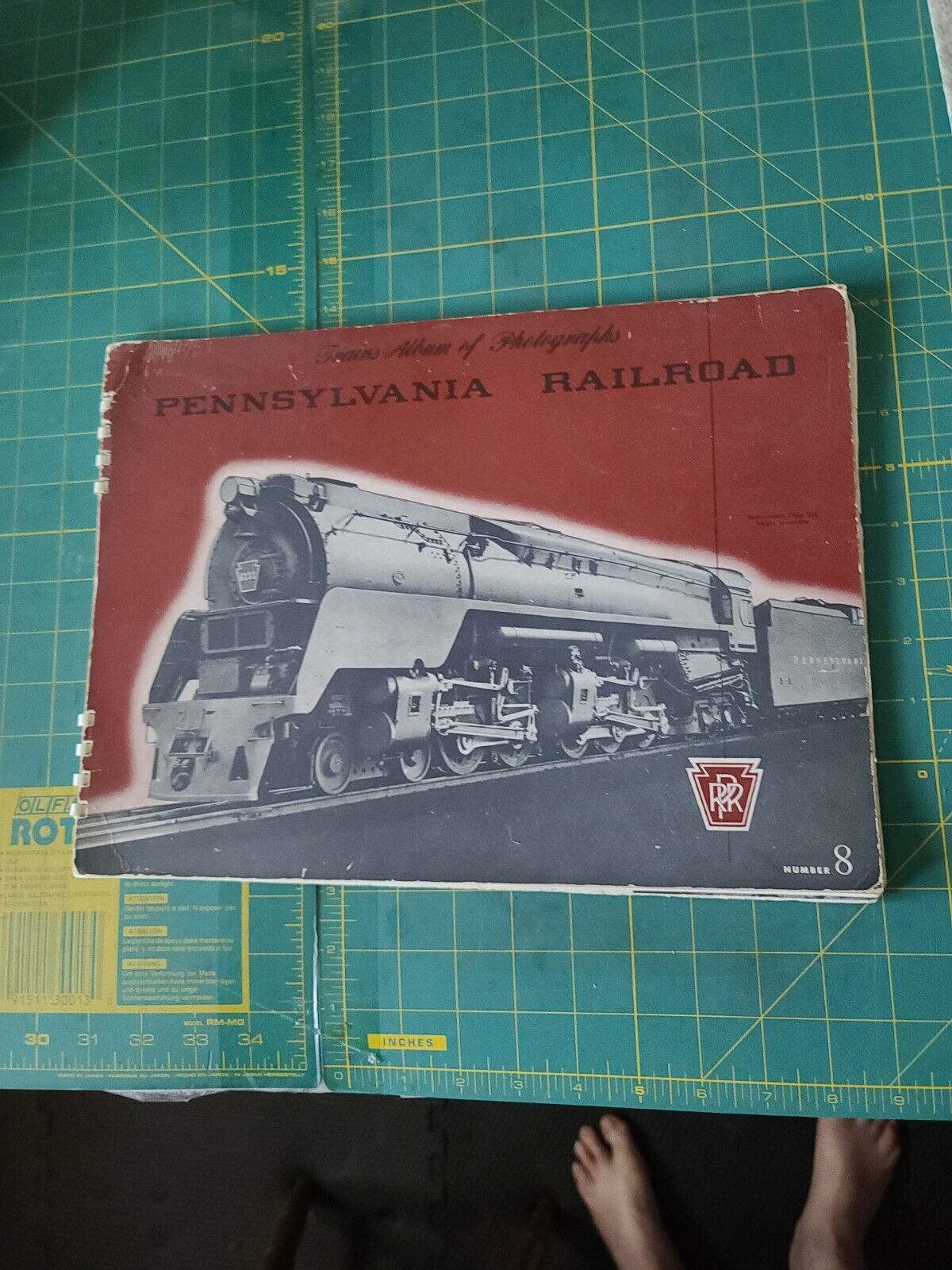 Trains Album of Photographs #8 Pennsylvania Railroad Spiral Bound 1944 PRR