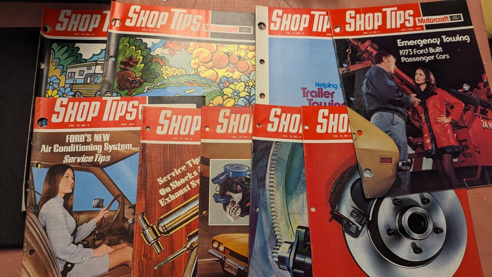 Lot of 20+  Ford Motorcraft  Shop Tips News Magazine 1973-1974