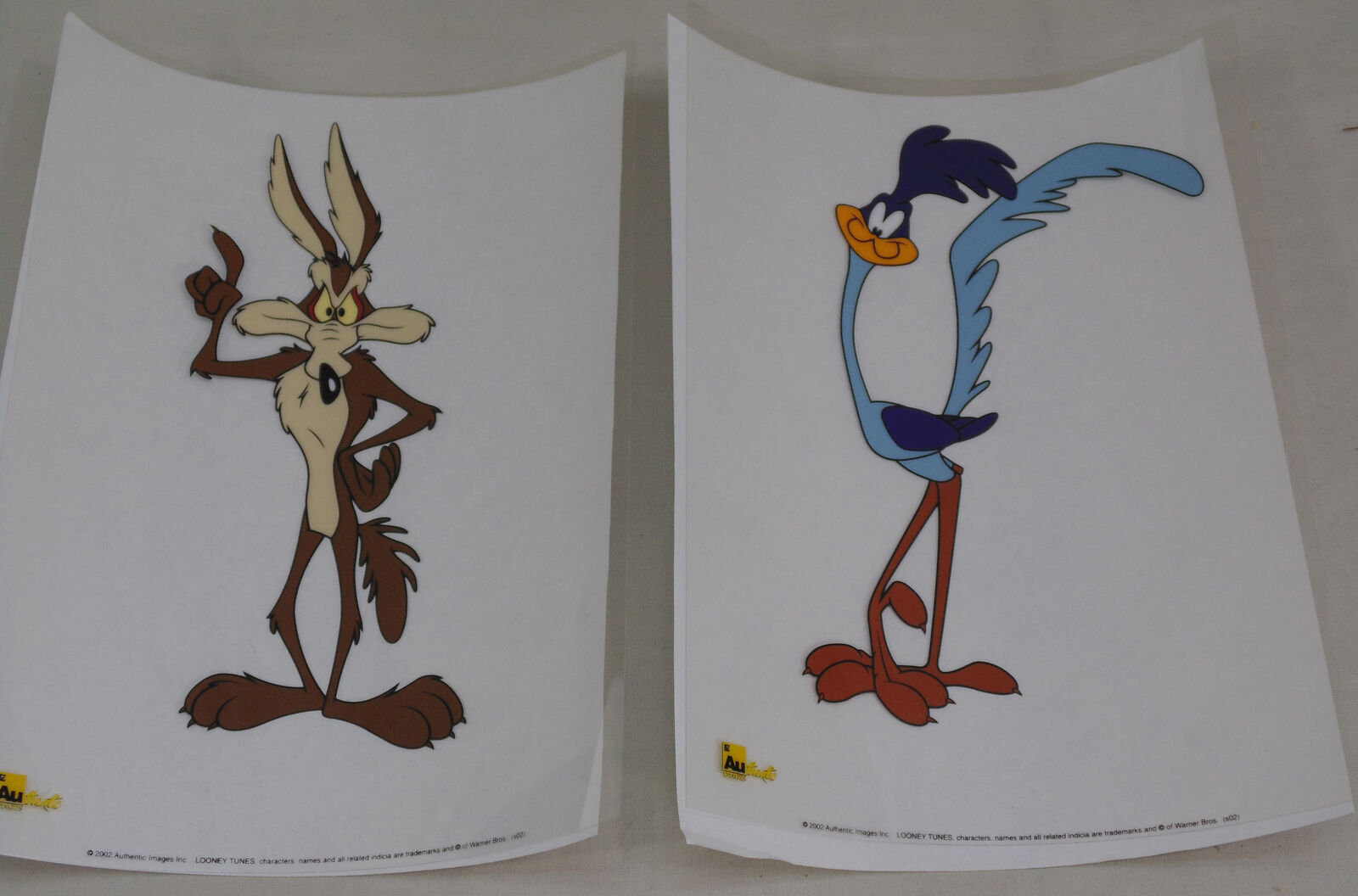 Looney Tunes Road Runner & Wile E Coyote Cartoon Sericel Cel 