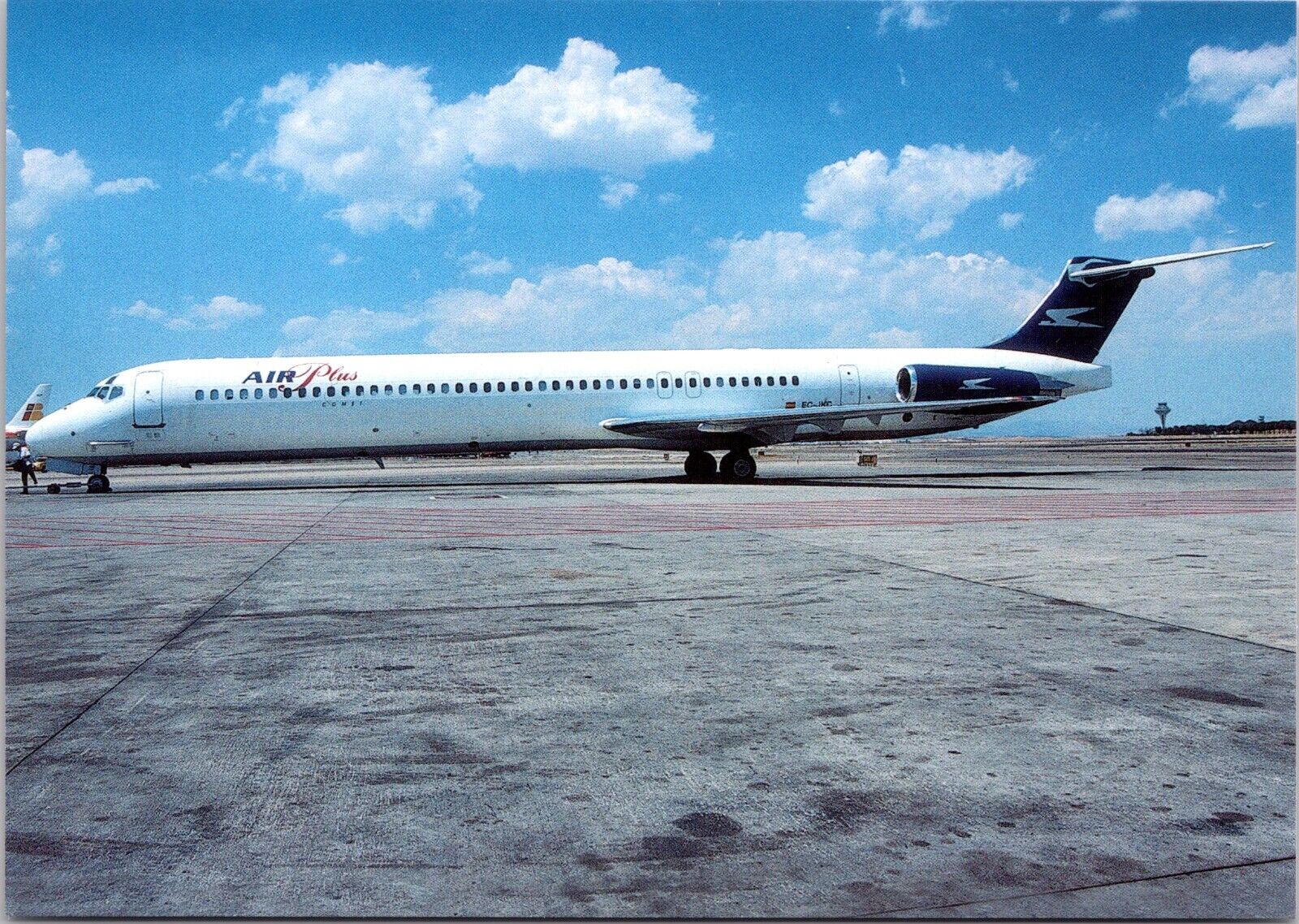 Air Plus Comet Airlines - MD-88 - 4x6 Airplane Postcard- EC-JKC