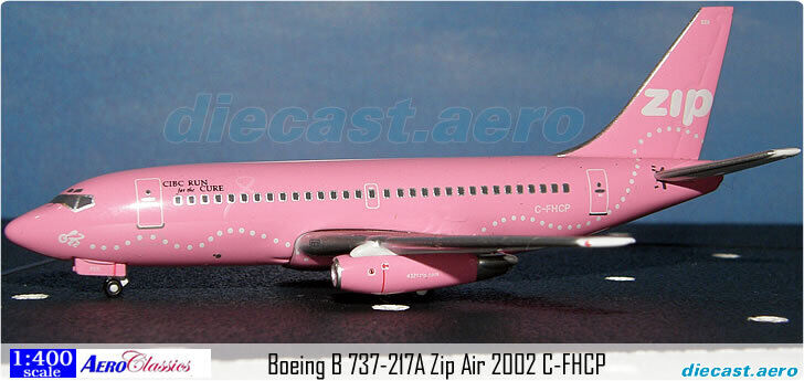 **Rare** Boeing B 737-217A Zip Air 2002 C-FHCP AeroClassics 1:400 ACCFHCP