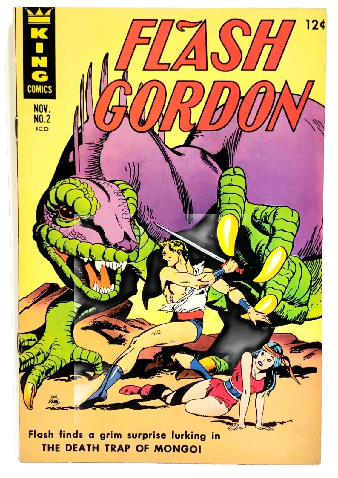 Flash Gordon #2 1966 King Comics Lot  Gil Kane Mandrake Ming Death Mongo ~ F/VF