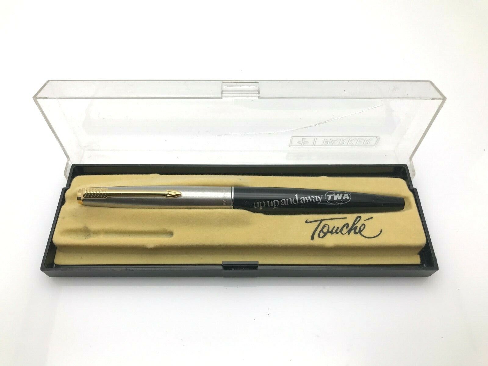Vintage Parker Touche Pen TWA Airline Gift in Original Box Up Up and Away