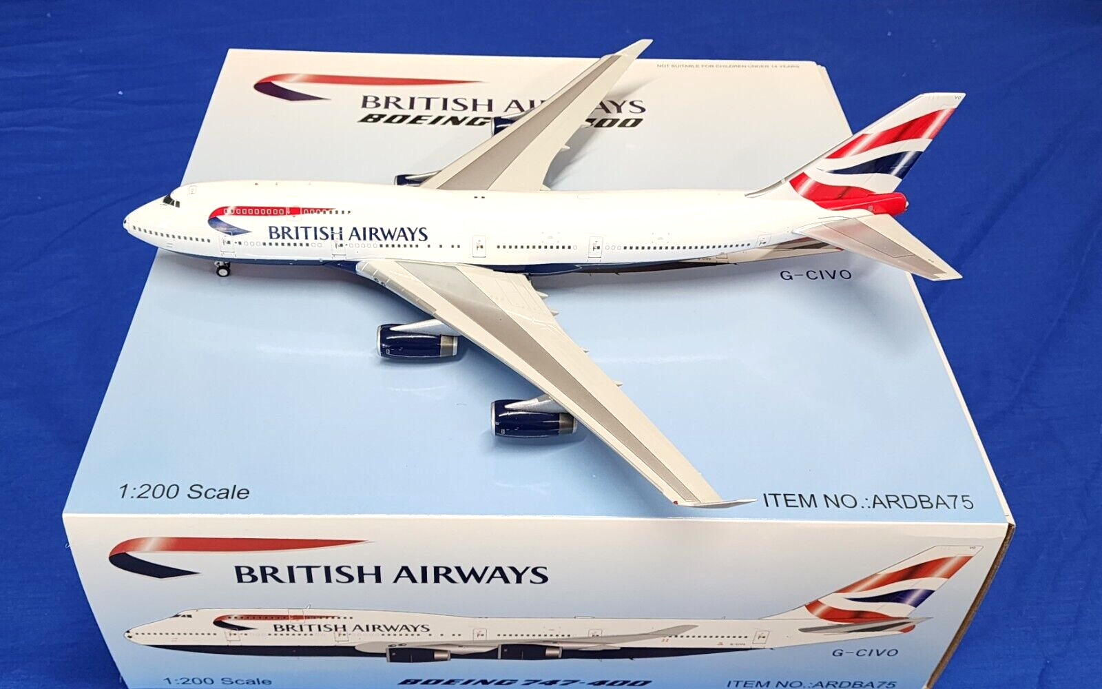 ARD200 Boeing 747- 436 British Airways G-CIVO 'Football Nose' Ref: ARDBA75