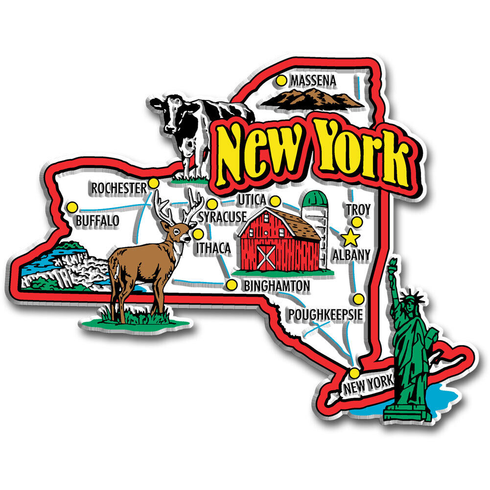 New York Jumbo State Magnet by Classic Magnets