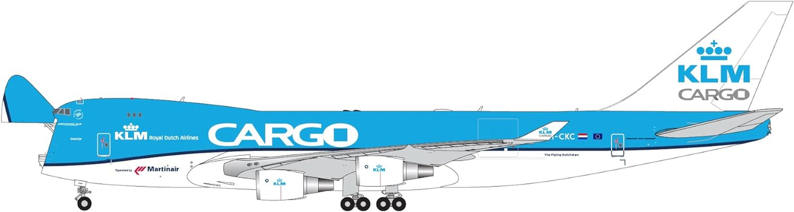 GJKLM2077 KLM Cargo Boeing 747-400F Interactive Series PH-CKC; Scale 1:400