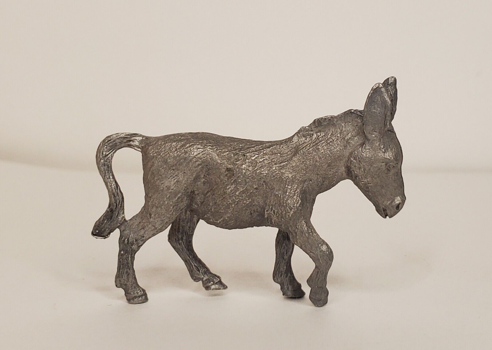 Vintage Bea-Line Pewter Donkey Burro Figurine Signed Bea Line