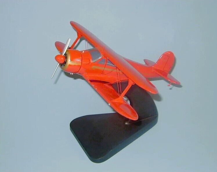 Beechcraft G-17 Staggerwing Red Desk Top Display Private Model 1/32 SC Airplane