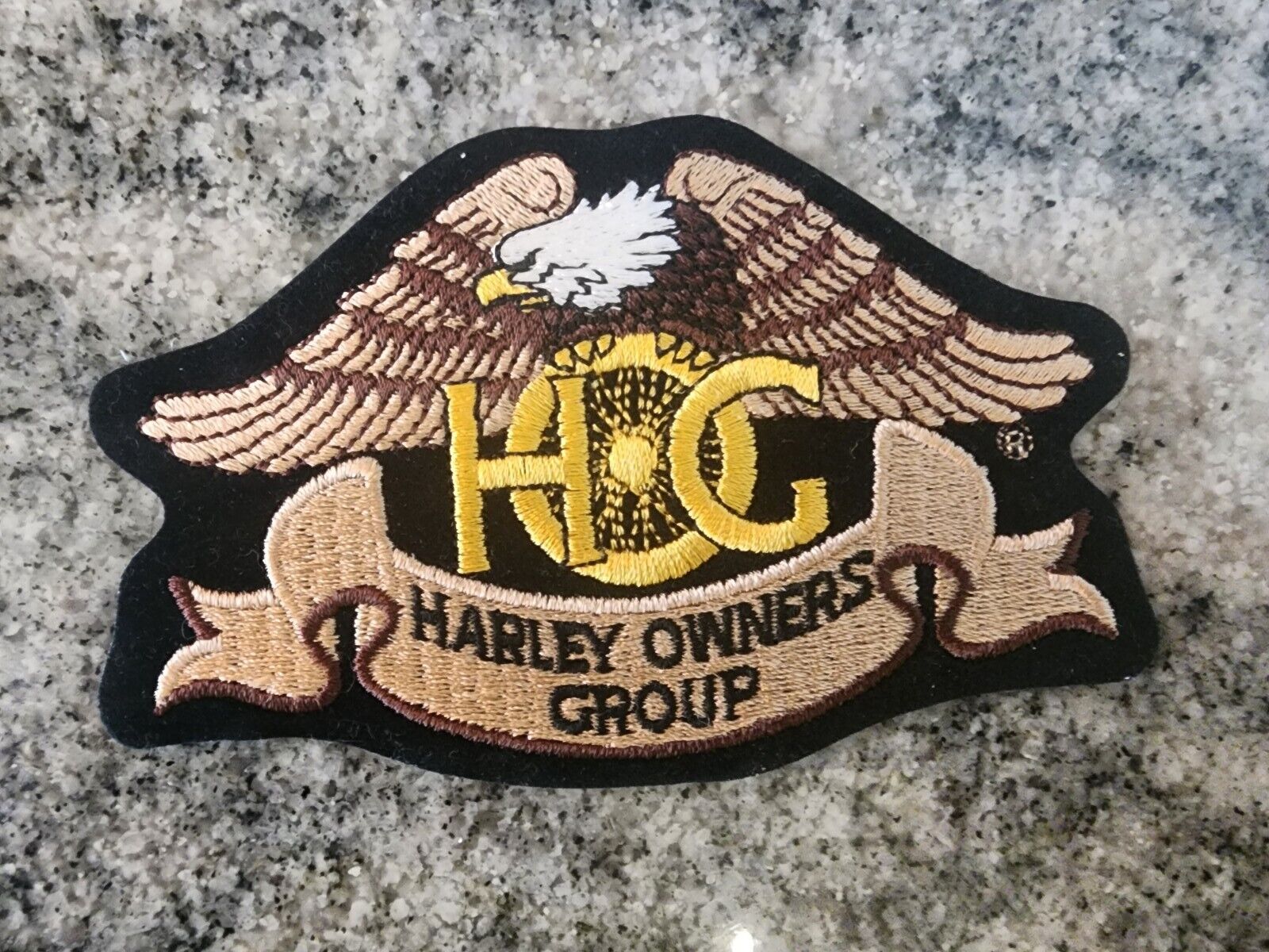 NEW Harley Davidson Owners Group HOG Eagle Iron-on Sew-on Jacket Patch 4.75\