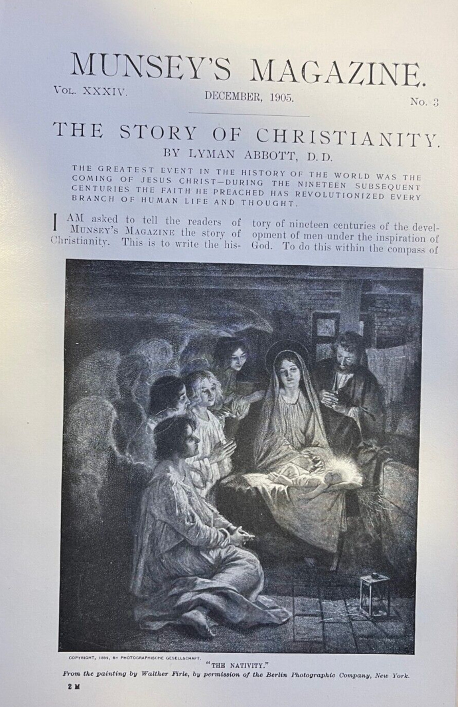 1905 Religion The Story of Christianity Jesus illustrated